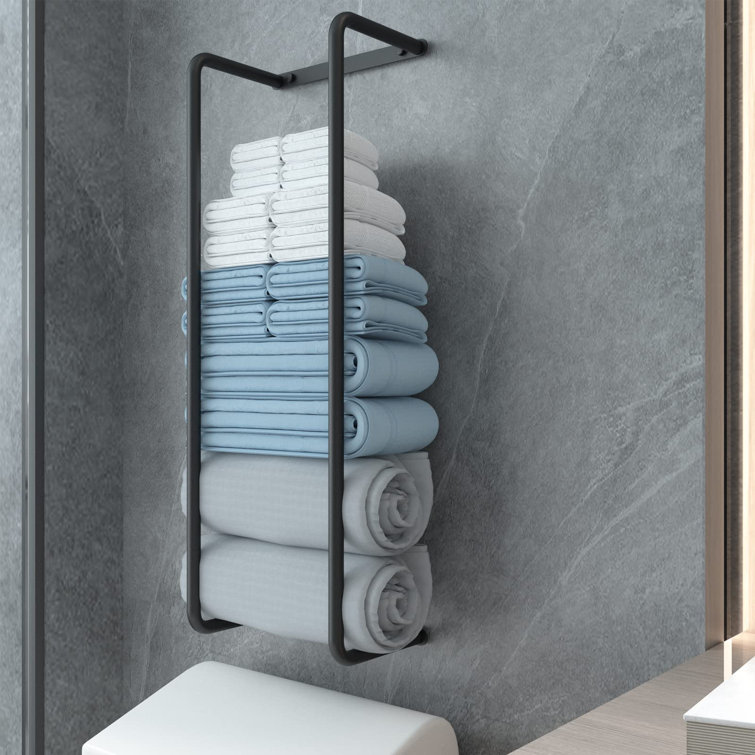 Grey best sale towel shelf